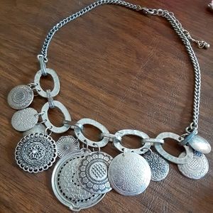 Unique Necklace with an Assortment of Medallions